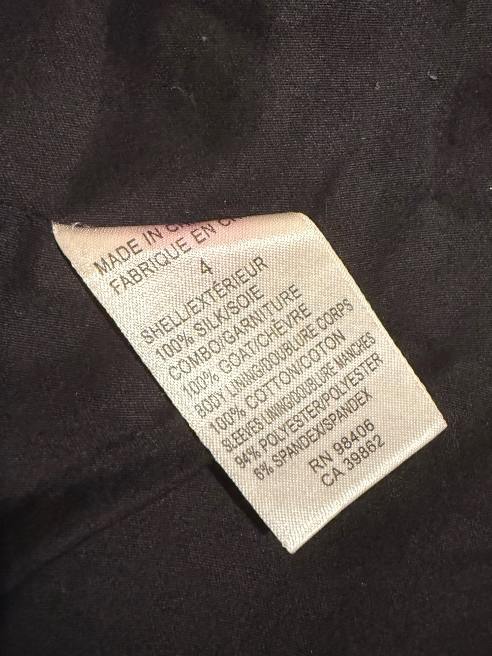 THEORY Multicolored Woven Silk w/ Soft Sueded Goat Leather Sleeves Zip Up Jacket - Picture 7 of 7
